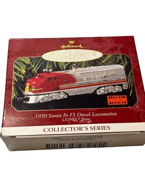 1997 Hallmark Keepsake Ornament featuring the 1950 Santa Fe F3 Diesel Locomotive